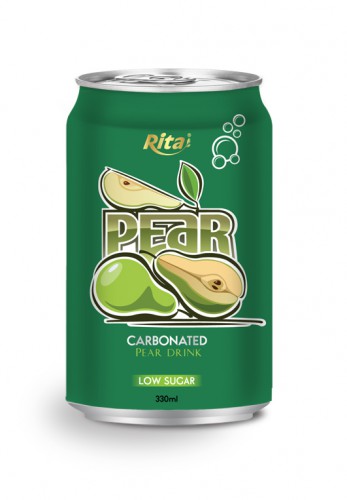 330ml carbonated pear drink low sugar